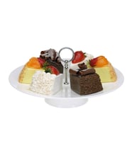 Professional Gastronomi Teşhir Tepsisi Ayaklı Yuvarlak  PC - 35 cm BO383