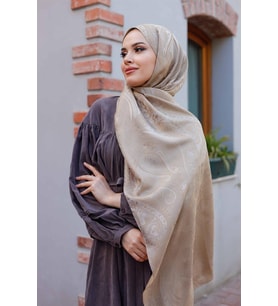 Etro Desen Premium Şal Bej