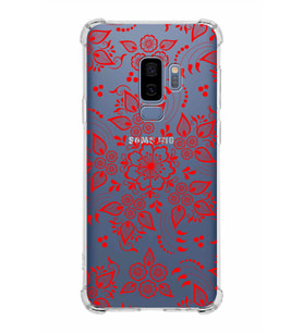 Samsung Galaxy S9 Plus  Köşe Korumalı Antişok Kapak Nostalji Desen Tasarımlı Şeffaf  Kılıf