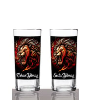 Kişiye Özel 2'li Aslan Rakı Bardağı