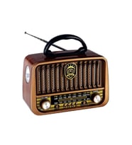 RT-878 Ahşap Nostaljik Görünümlü Fenerli Bluetooth lu USB-SD Card Mp3 Çalar Radyo Müzik Kutusu