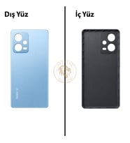 Xiaomi Redmi Note 12 Pro 4G Yıldız Mavisi Arka Pil Kapağı Batarya Kapağı Lazer Kesim Back Cover