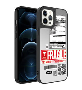 Apple iPhone 12 Pro Max Kılıf Aynalı Desenli Kamera Korumalı Parlak Zore Mirror Kılıf Fragile