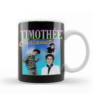 Timothee Chalamet Retro Tee Kupa Bardak Porselen