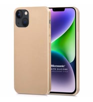 Microsonic Matte Silicone Apple iPhone 14 Plus Kılıf Gold