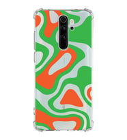 Xiaomi Redmi Note 8 Pro Köşe Korumalı Antişok Kapak Renkli Desen Tasarımlı Şeffaf Silikon Kılıf