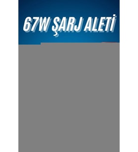 Hızlı Şarj Aleti Adaptörü Kablo Seti 67W Uzun Ömürlü Beyaz