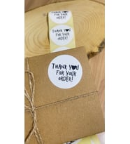 Thank You For Your Order Yuvarlak Yapışkanlı Etiket 5x5cm 100 Adet