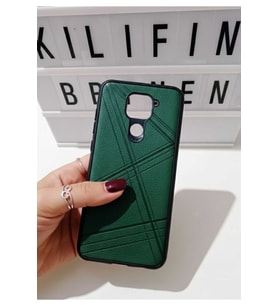 Xiaomi Redmi Note 9 Deri Tasarımlı Kılıf Modeli