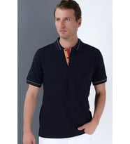 T8567 DEWBERRY ERKEK T-SHIRT-LACİVERT