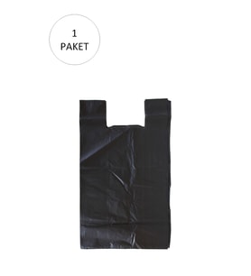 Siyah Hışır Atlet Poşet Mini Boy 22x31 cm 1 Paket Takriben 500 Adet (Çok Renkli)