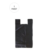 Siyah Hışır Atlet Poşet Mini Boy 22x31 cm 1 Paket Takriben 500 Adet (Çok Renkli)