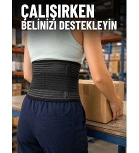 Ayarlanabilir Bel Korsesi Elastik Destek Bantlı Çalışma ve Günlük Kullanım