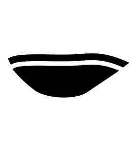 Cg Siyah Ön Çamurluk Sticker