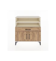 Arges Şifonyer 3 Raflı Tek Çekmeceli 2 Kapaklı 88x30x96 Aytaşı-Çam