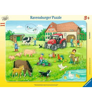 Ravensburger 50246 11 Parçalı Büyük Çerçeveli Puzzle Köyde Yaz