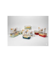 FİXPOİNT SEFER TAŞI 304ÇELİK 3 BÖLMELİ 620ML Kilitli Kapak yesil