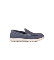 Voyager Mavi Nubuk Hakiki Deri Anatomik Hafızalı Rahat Taban Erkek Casual Ayakkabı Loafer M732