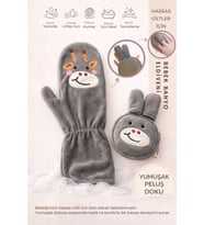 Bebek Banyo Eldiveni ve Kesesi Seti - Oeko-Tex® Sertifikalı Pamuklu Yumuşak
