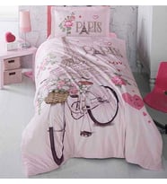 Mulvxurg  Urg02  Nevresim Takımı Tek Kişilik Paris Love (Mulvix)