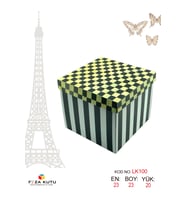23x23x20 Hediyelik Kutu Kraft Kutu Karton Kutu YIlbaşı Kutusu Pasta Kutusu Balon Kutusu (5 ADET)