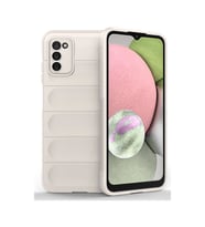 Samsung Galaxy A03s Kılıf Optimum Silikon - Krem