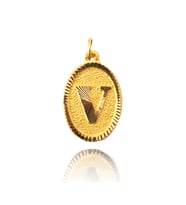 0.25 Gram 14 Ayar Altın Harf Kolye ucu