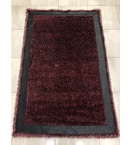 Saray Halı Simli Deri 150X230 Kırmızı Derili 4 M2 Halı !