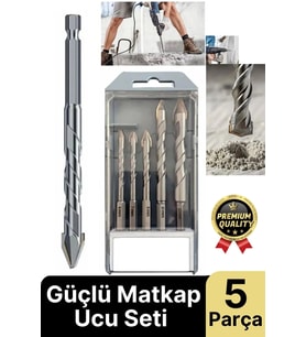 Yeni Yüksek Güçlü Kırılmaz Ahşap Metal Sac Demir Çelik Delebilen Matkap Ucu Seti 5 Parça