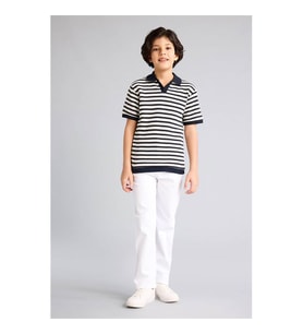 Defacto Straight Fit Beyaz Erkek Çocuk Jean Pantolon B5616A8/WT34