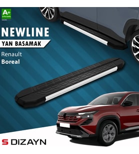 S-Dizayn Renault Boreal NewLine Aluminyum Yan Basamak 183 Cm 2025 Üzeri A+ Kalite