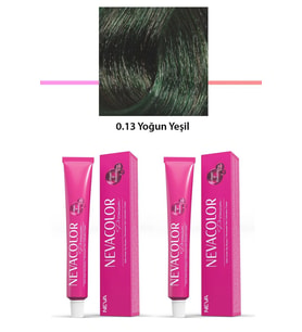 2 li Set Premium 0.13 Yoğun Yeşil - Kalıcı Krem Saç Boyası 2 X 50 g Tüp