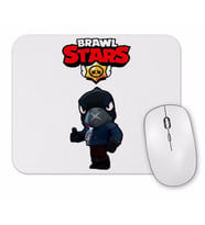 Black  Crow Brawl Stars Mouse Pad
