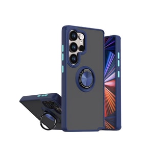 Galaxy S26 Ultra Montreal Yüzüklü Silikon Kapak - Lacivert