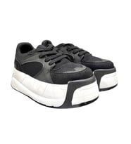 Aybaak 5007 Yüksek Dolgu Topuk Kadın Ayakkabı Sneaker (Siyah)