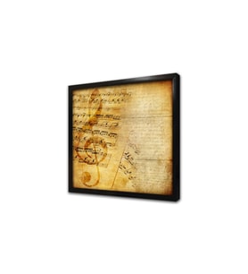 Musical Background Çerçeveli Mdf Tablo