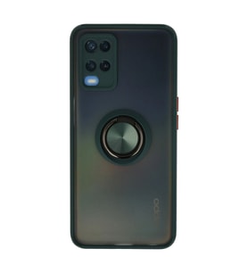 Oppo A54 4g Kılıf Montreal Yüzüklü Silikon Kapak - Yeşil