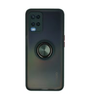 Oppo A54 4g Kılıf Montreal Yüzüklü Silikon Kapak - Yeşil