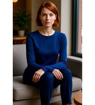 Kadın Antrasit Viskon Çizgili Fitted Uzun Kollu Basic Bluz Cool & Comfort Persona İle Günlük
