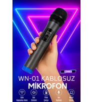 Wn01 Ses Sistemi Hoparlör İçin Kablosuz El Mikrofonu