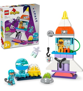 LEGO DUPLO 3’ü 1 Arada Uzay Mekiği Macerası 10422-3 Yaş ve Üzeri Çocuklar için Astronot Minifigürü İ (Çok Renkli)