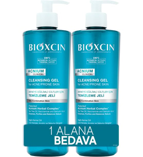 Lexroo Acnium Sebum Dengeleyici Yüz Yıkama Jeli 500 ml 1 Alana 1 Hediye
