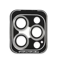 iPhone 15 Pro Max PVD Metal Kamera Lens - Gümüş