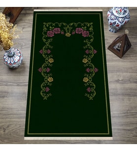 Dijital Baskılı, Yıkanabilir, Yumuşak Dokulu Çocuk ve Yetişkin SECCADE 65x115 cm  S-DOT-SN-039