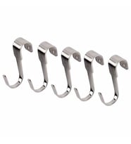 5 Li Kanca Metal Renk IKEA 7 Cm Çelik Kanca 5 Li Mutfak Raf Kancası-Dekorasyonu