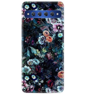 TCL 10 Plus Kılıf Desenli Silikon Great Flowers