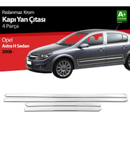 Opel Astra Uyumlu H Sedan Krom Kapı Yan Çıtası 2008 Üzeri