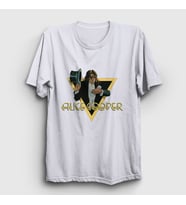 Presmono Unisex Beyaz Welcome Alice Cooper T-Shirt 500441tt (Beyaz)