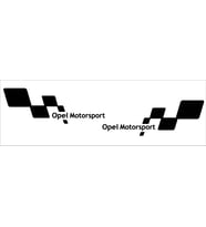 Bayraklı O pel Motorsport yan kapı sport sticker