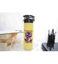 Yavru Ejderha Temalı - Baskılı Cam Suluk & Termos - 550 ml